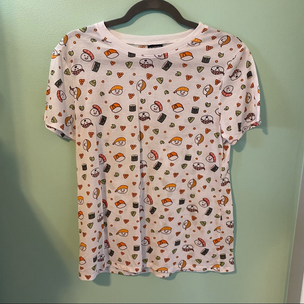 Cartoon Sushi Oversized Tee